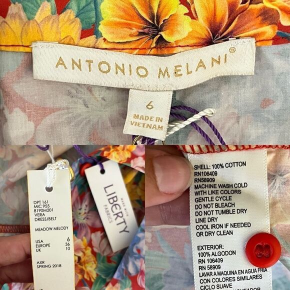 Antonio Melani Liberty Women’s Size 6 Vera Meadow Melody Cotton Shirt NEW Dress - Picture 13 of 15
